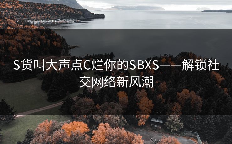 S货叫大声点C烂你的SBXS——解锁社交网络新风潮 S货叫大声点C烂你的SBXS——解锁社交网络新风潮